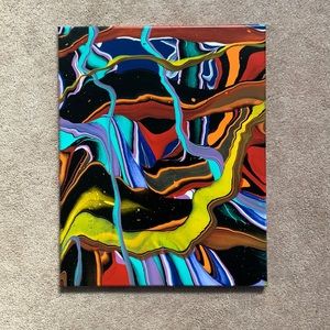 16in x 20in abstract painting.